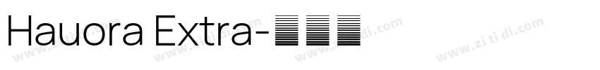 Hauora Extra字体转换